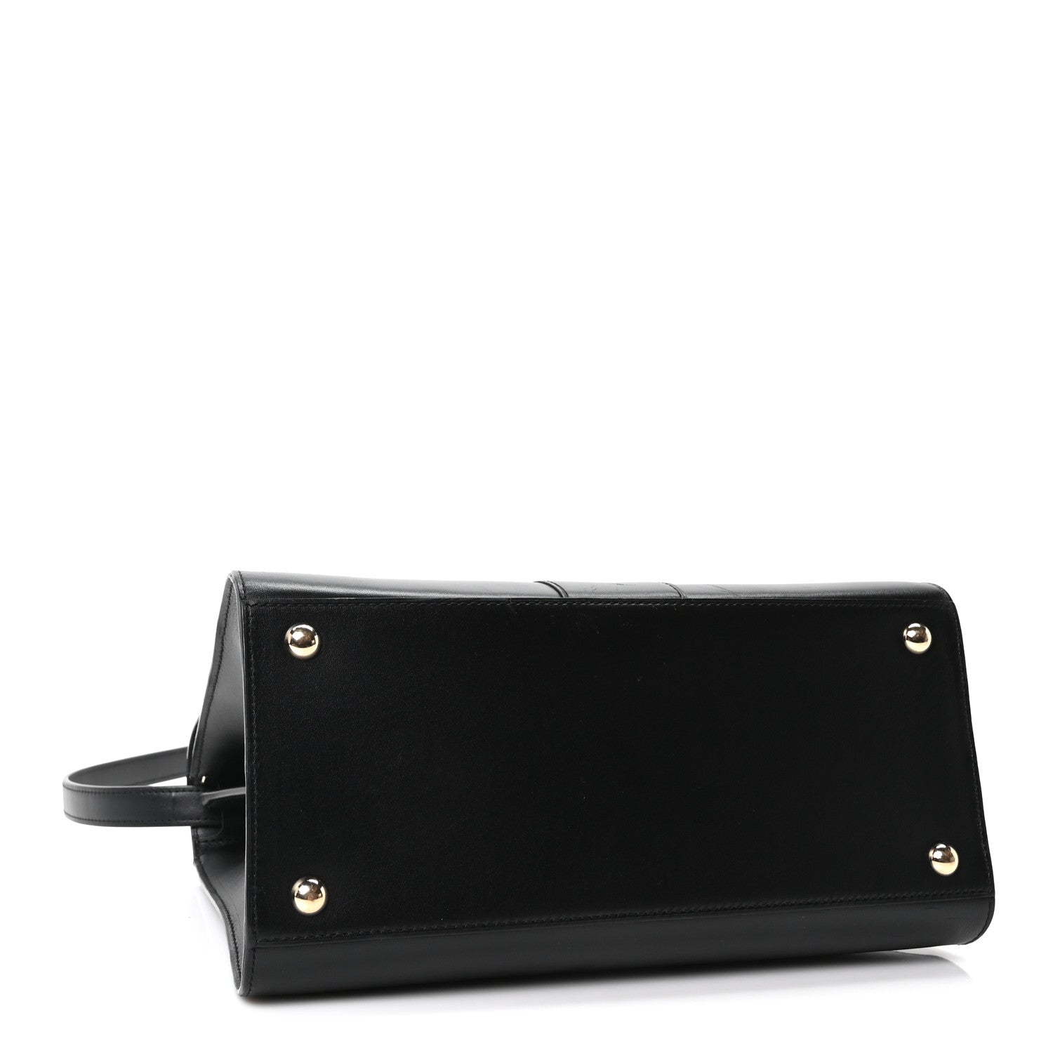 Delvaux Box Calfskin MM Brillant Satchel Black Black 5 of 11