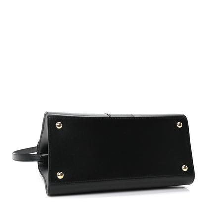 Delvaux Box Calfskin MM Brillant Satchel Black Black 5 of 11