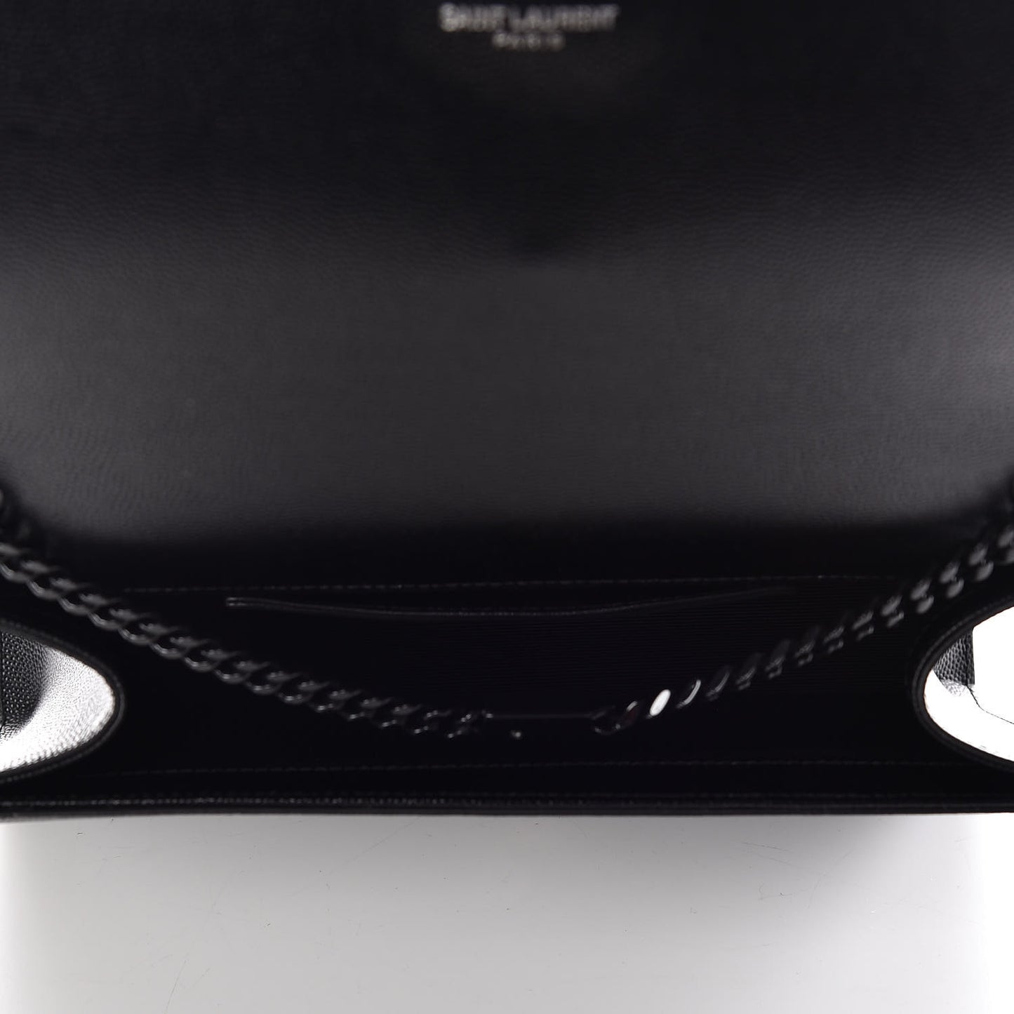 Grain De Poudre Medium Classic Monogram Kate Satchel Black