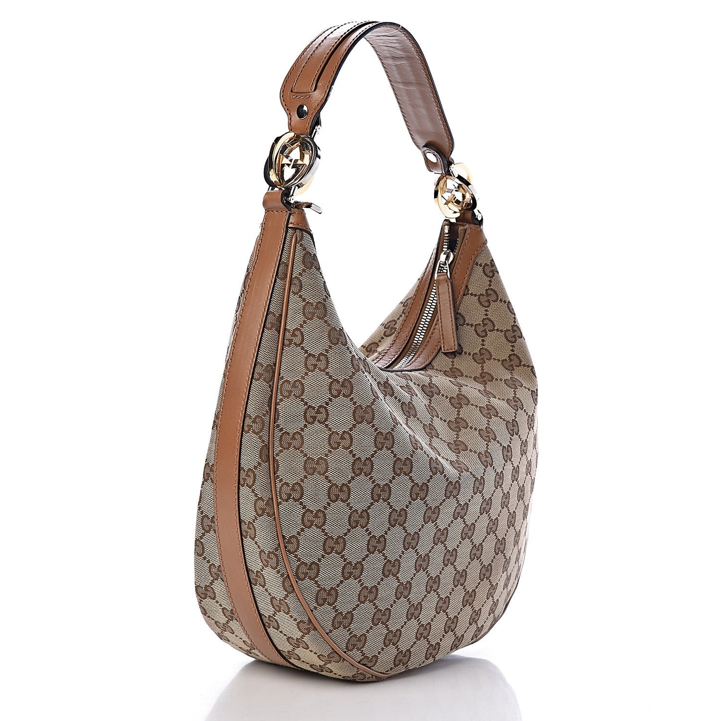 Monogram Medium GG Twins Hobo Tan