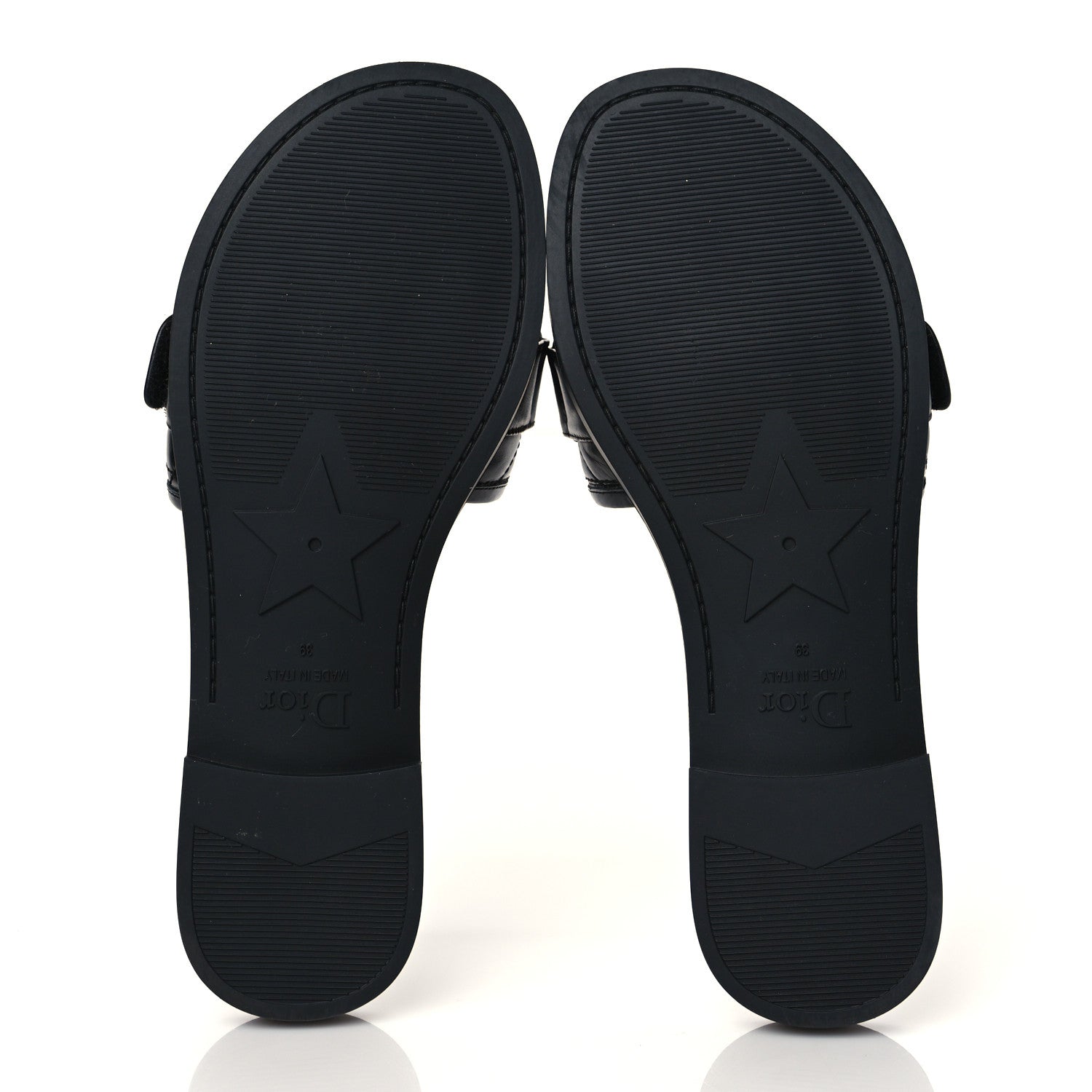 Christian Dior Calfskin Cannage Dio(r)evolution Slide Sandals 39 Black 7 of 9