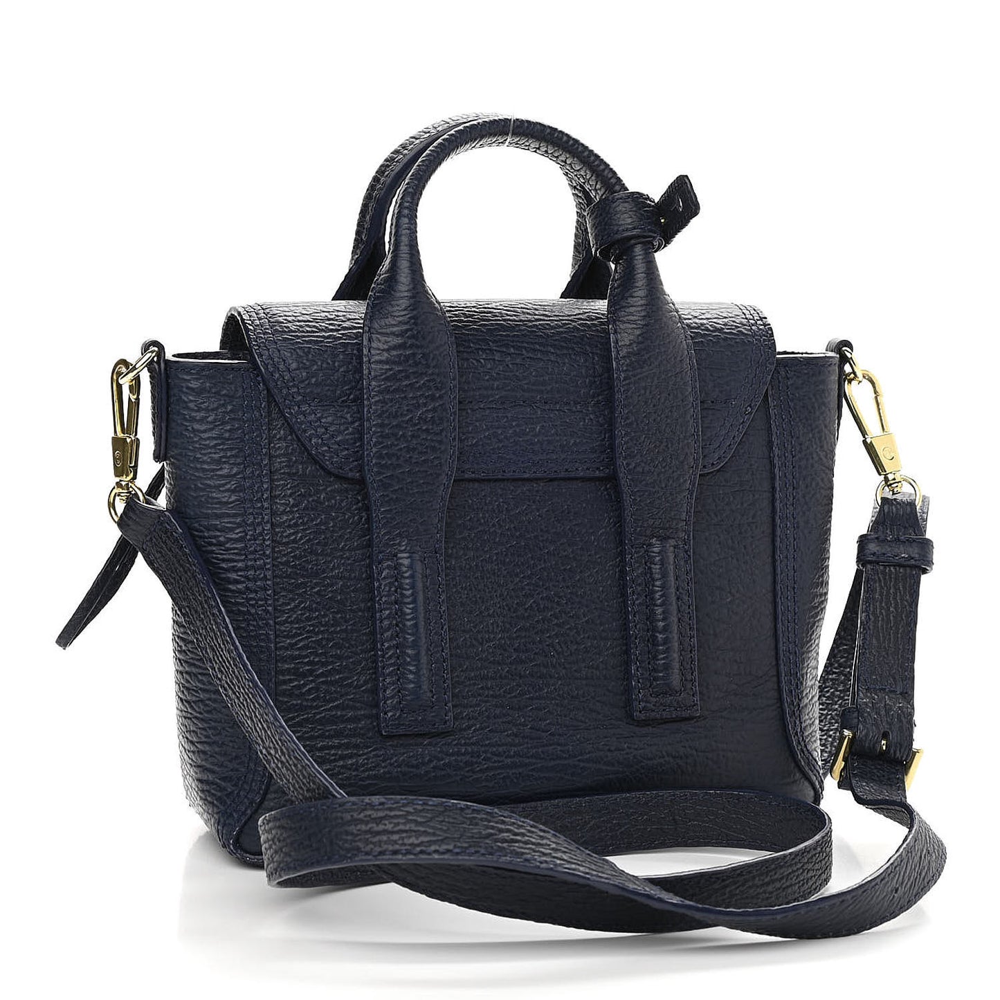 Textured Calfskin Mini Pashli Satchel Ink
