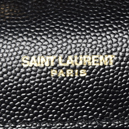 Saint Laurent Grain De Poudre Medium Classic Monogram Kate Satchel Black 8 of 9