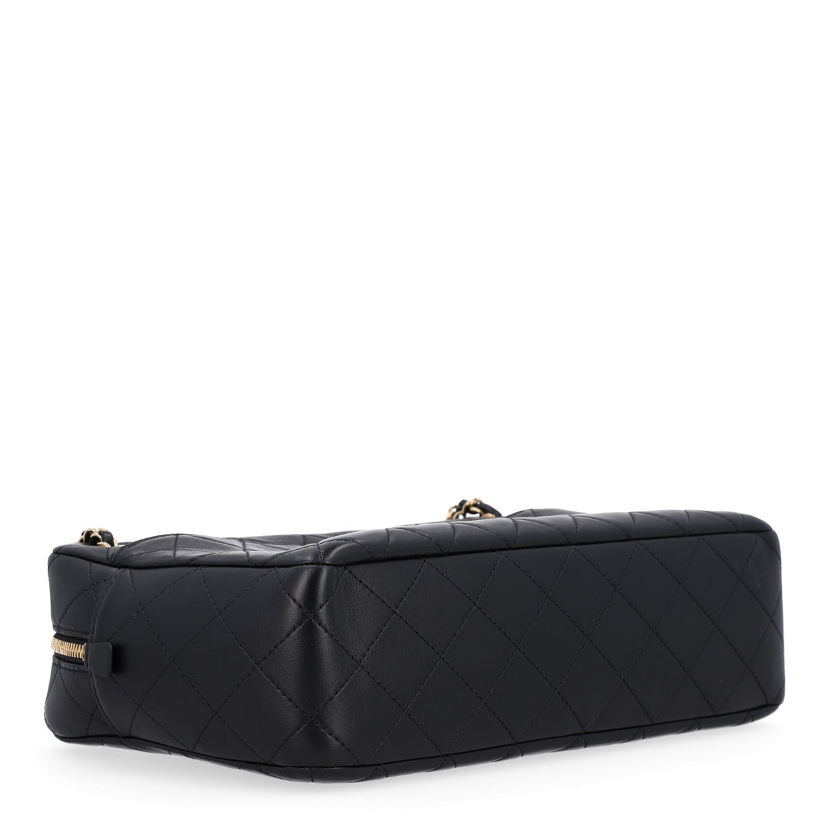 Lambskin Quilted Camerissimo Camera Case Black
