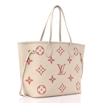 Louis Vuitton Empreinte Monogram Giant Neverfull MM Creme Rose Trianon 4 of 9