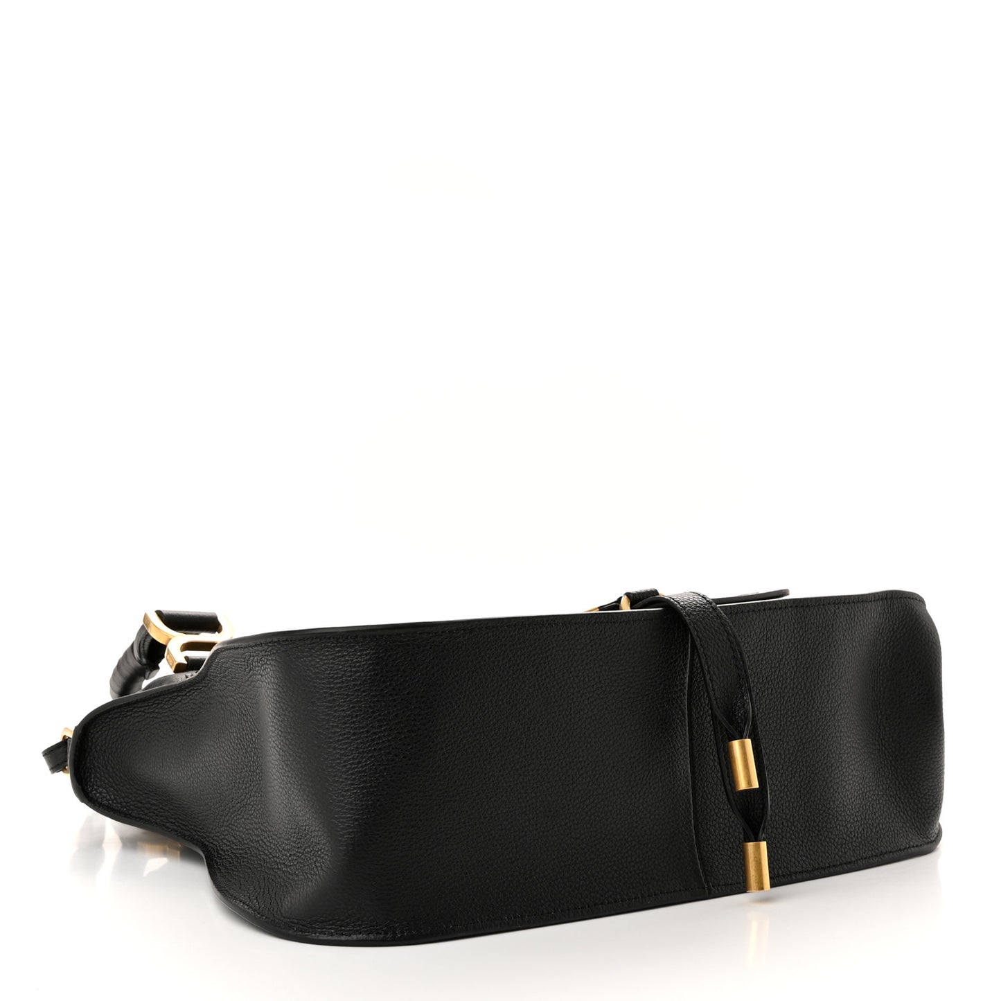 Calfskin Medium Marcie Satchel Black