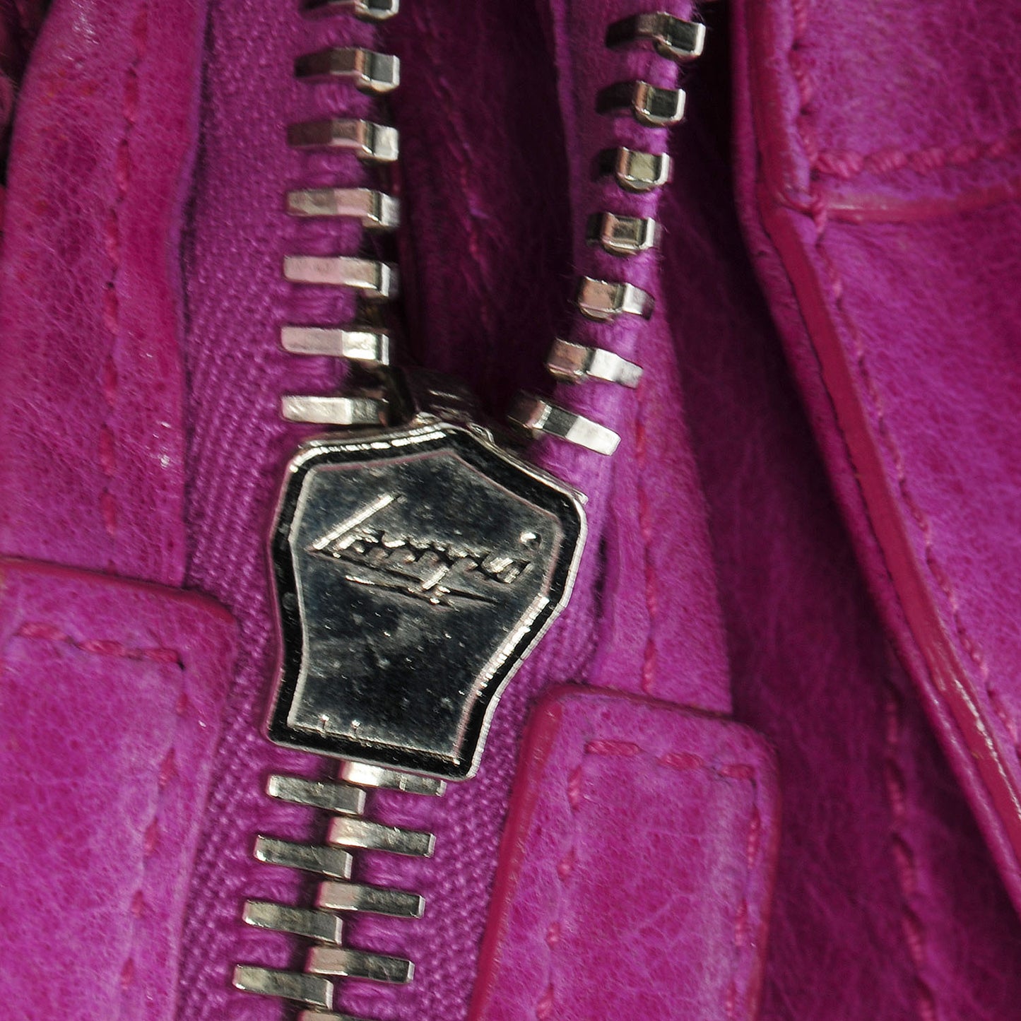 Agneau Giant 21 Silver Hardware City Magenta