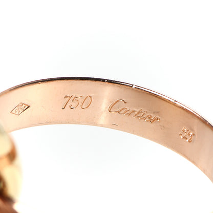 Cartier 18K Pink Yellow White Gold Trinity Ring 55 7.25 6 of 6