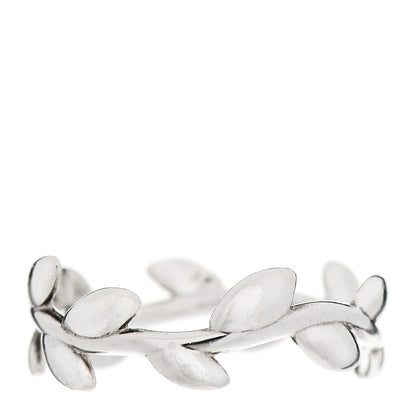Tiffany Sterling Silver Paloma Picasso Narrow Olive Leaf Band Ring 51 5.75 1 of 5