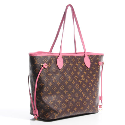 Louis Vuitton Monogram Articles de Voyage Ikat Neverfull MM Rose Velours 3 of 7
