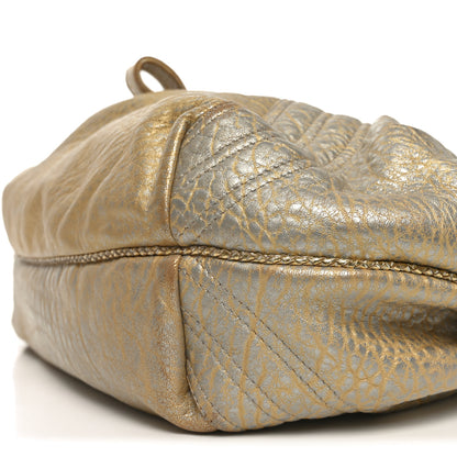 Fendi Nappa Nuvolata Bimetal Spy Oro Argento 20 of 22