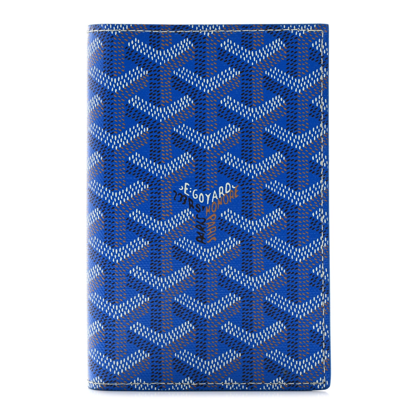 Goyardine Grenelle Passport Wallet Sky Blue