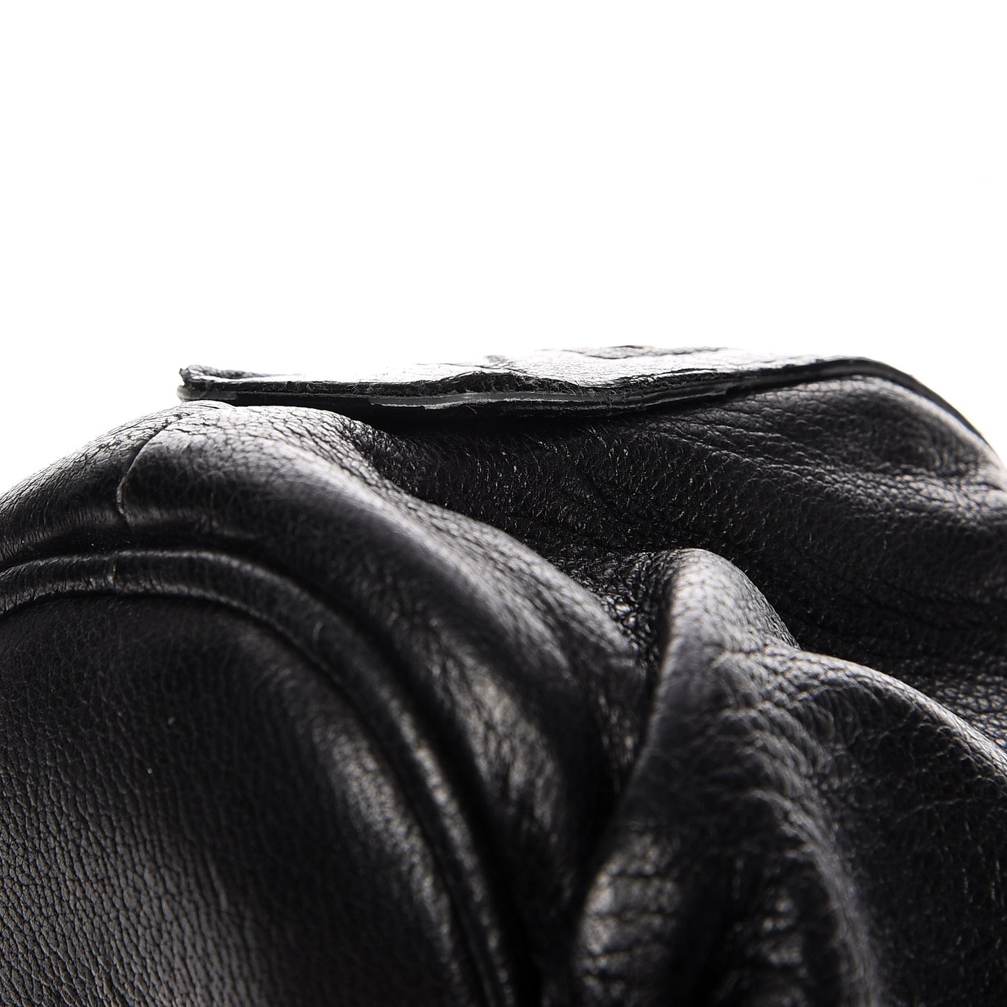 Deerskin Medium Bamboo Cosmetic Case Black