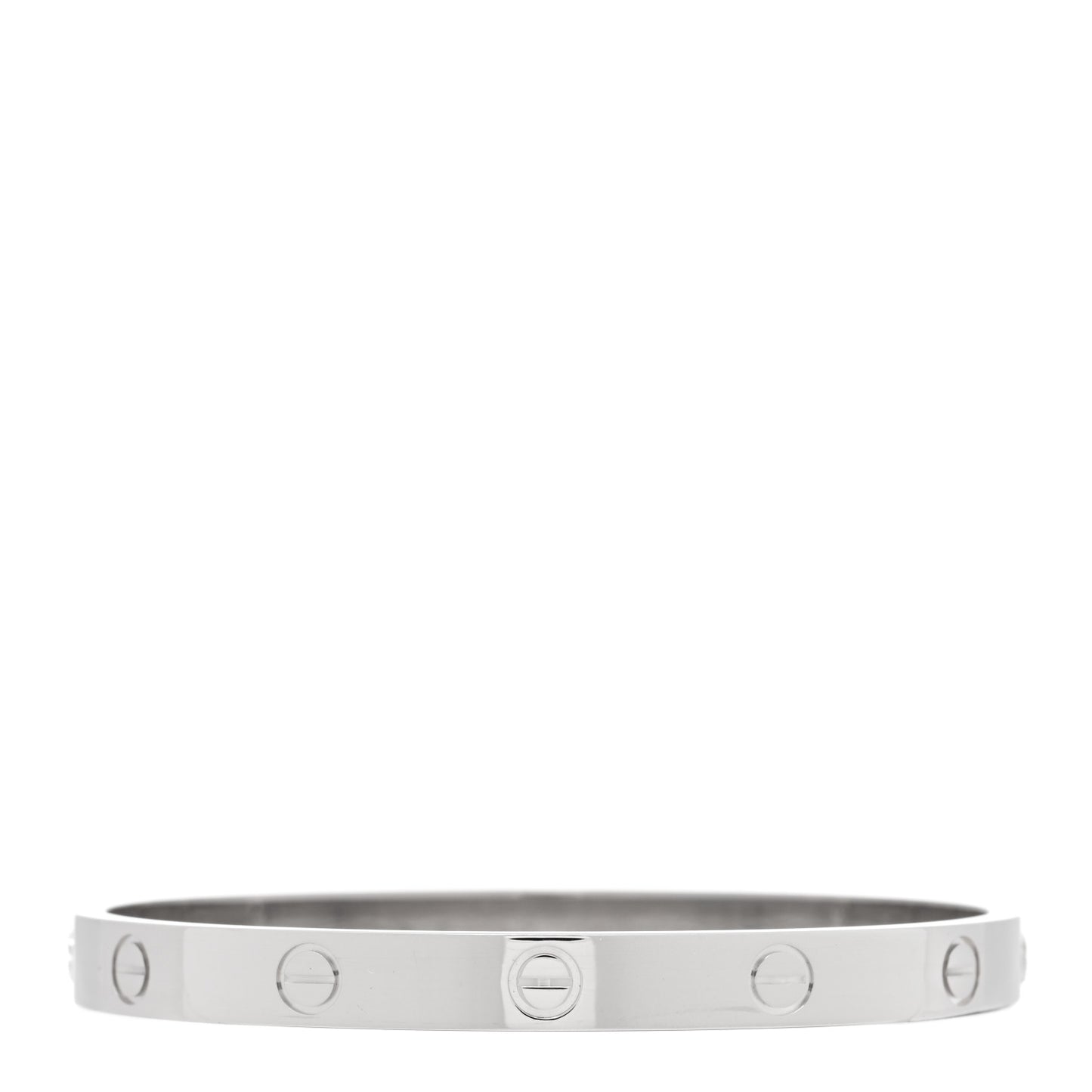 18K White Gold LOVE Bracelet 17