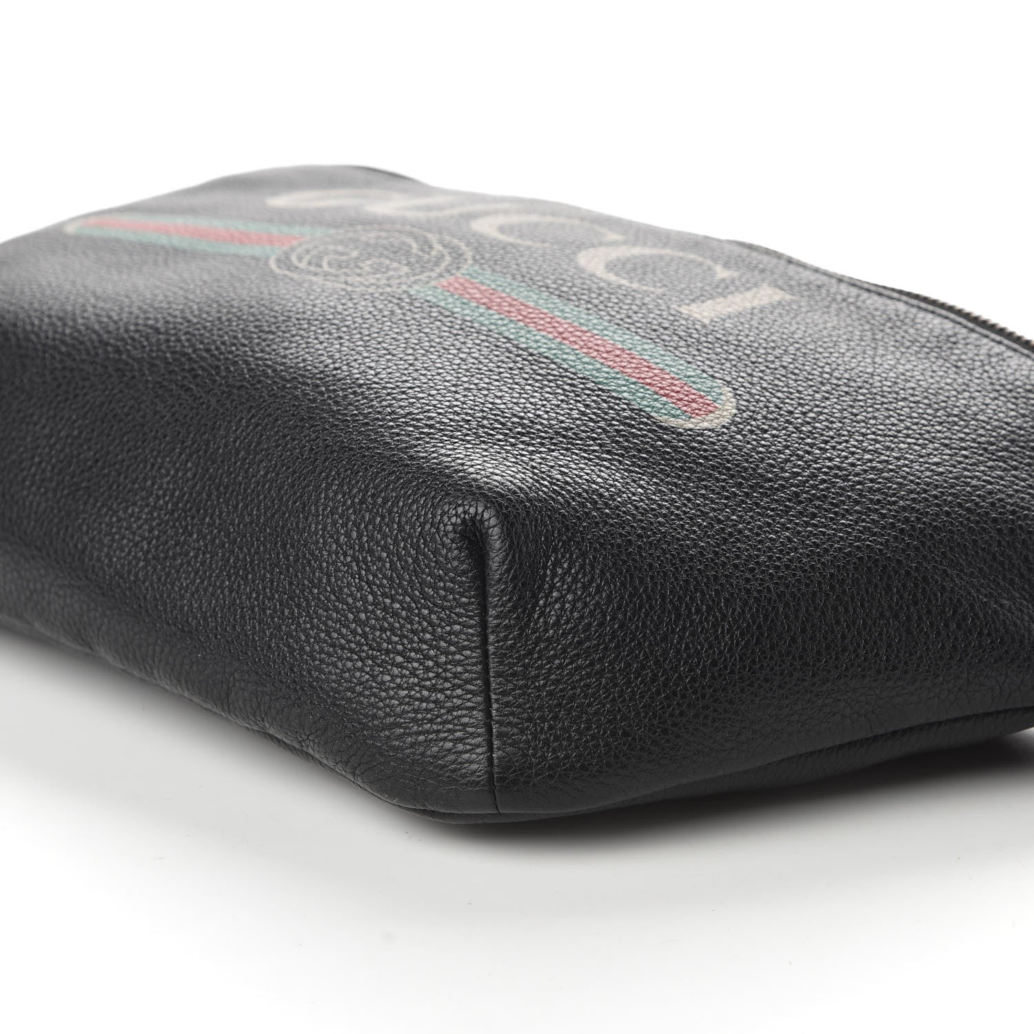 Gucci Grained Calfskin Logo Belt Bag Black 7 of 9
