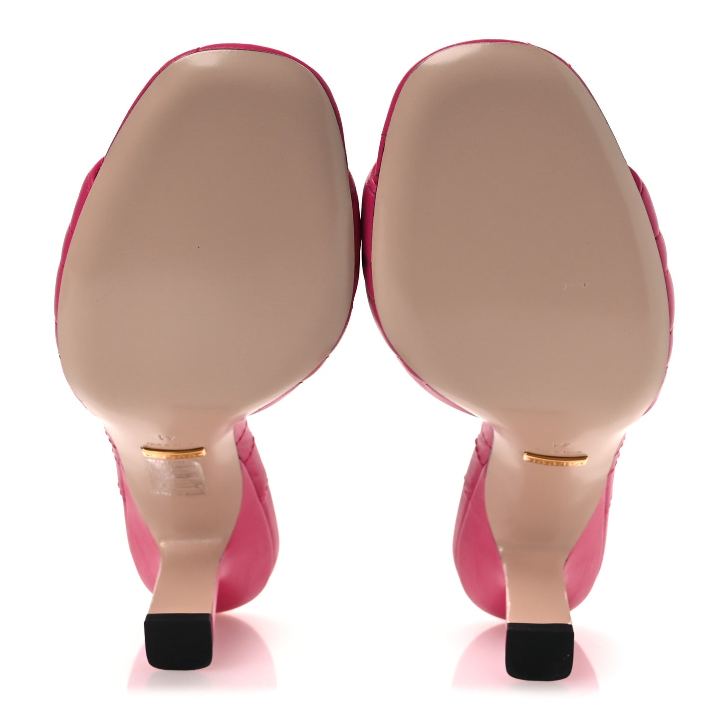 Nappa Matelasse GG Marmont 75mm Slide Sandals 36 Box Pink 38 Box Pink