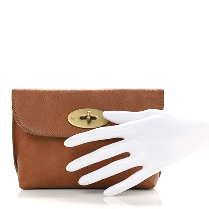 Mulberry Natural Vegetable Tanned Locked Cosmetic Pouch Oak 2 of 11
