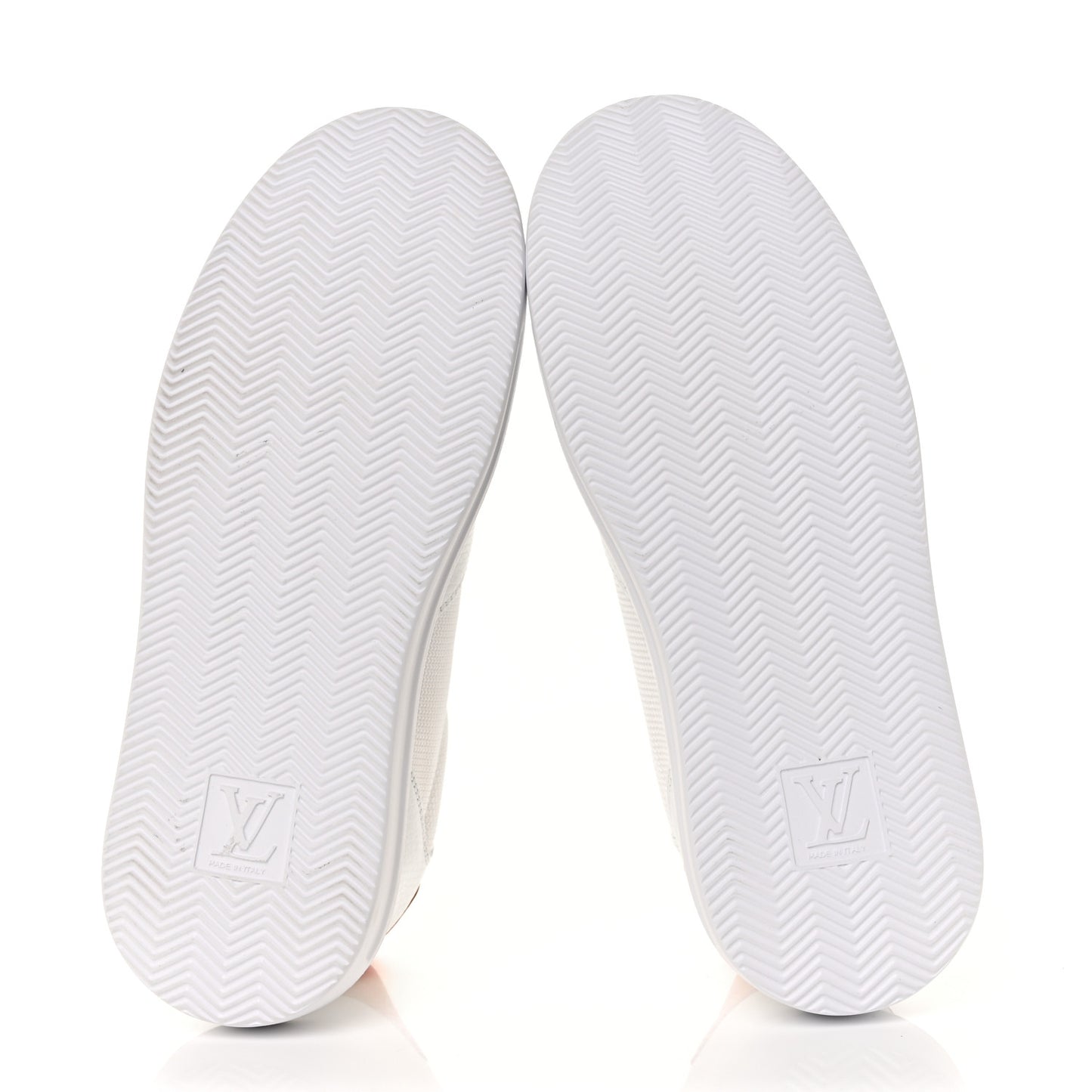 Calfskin Mongram Beverly Hills Sneakers 7 White Red