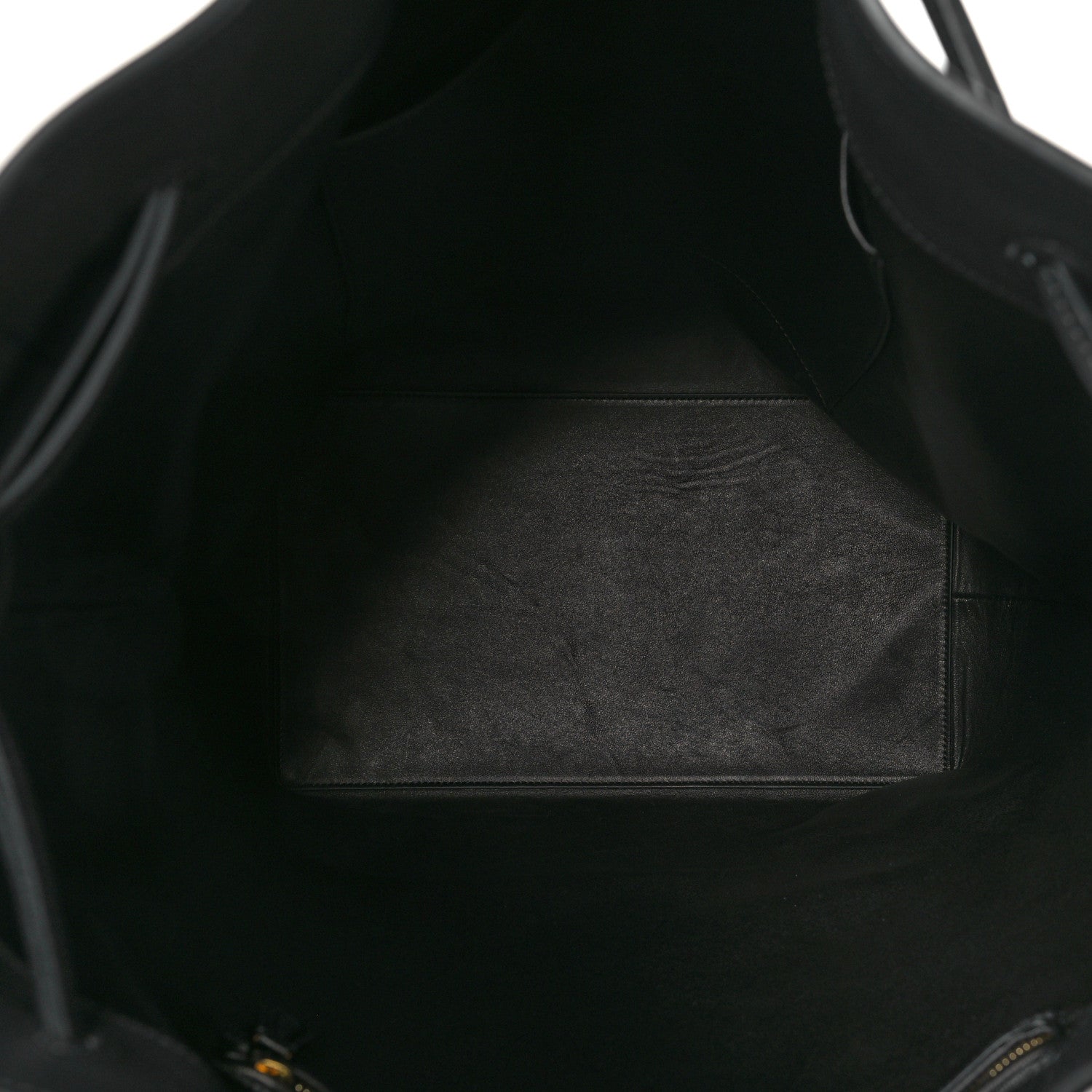The Row Saddle Calfskin Belvedere Bucket Bag Black 5 of 8