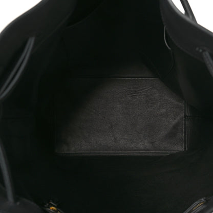 The Row Saddle Calfskin Belvedere Bucket Bag Black 5 of 8