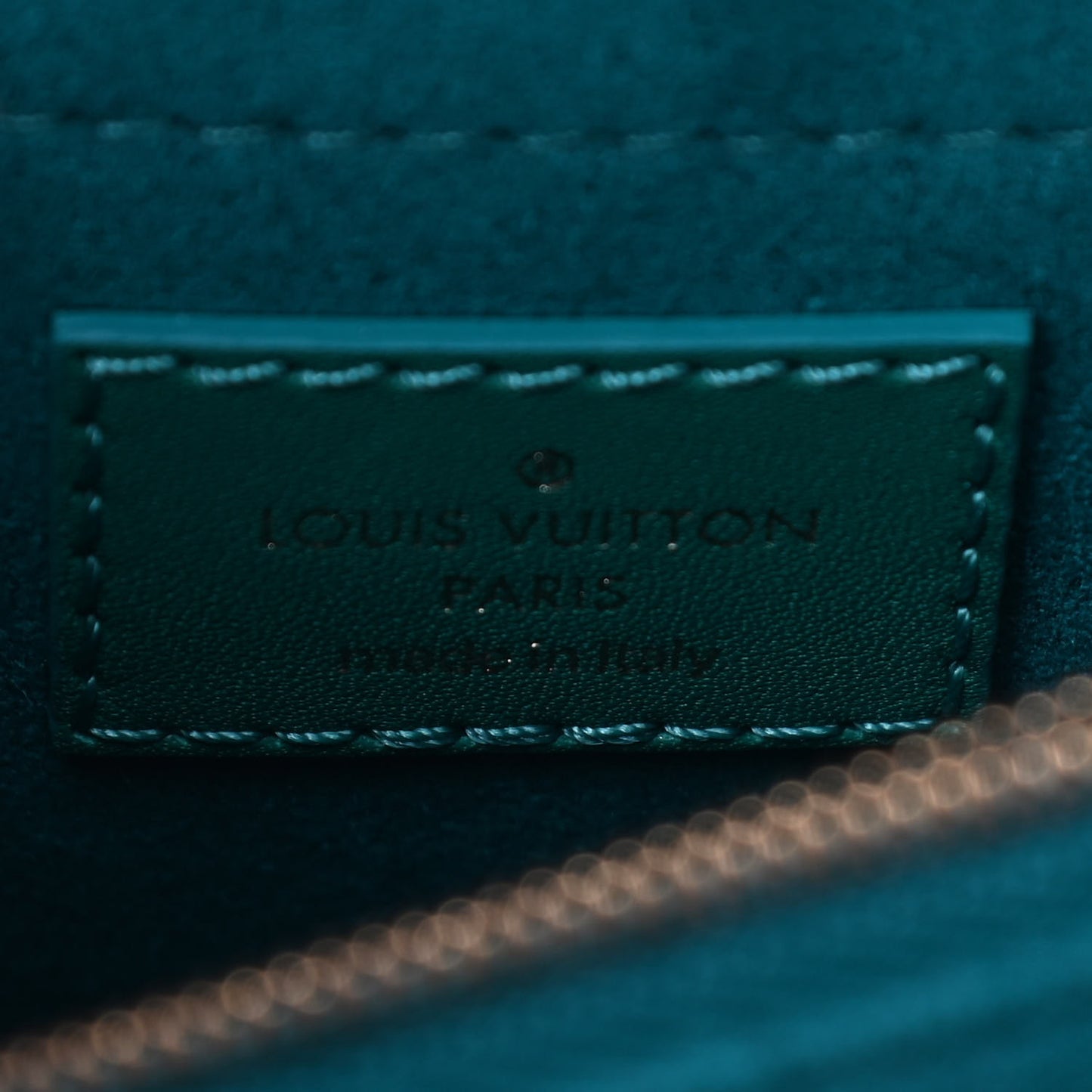 Calfskin New Wave Chain Bag MM NM Emerald