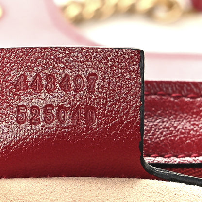 Gucci Vintage Effect Calfskin Matelasse Diagonal Small Torchon GG Marmont Shoulder Bag Black Romantic Cherry 7 of 10