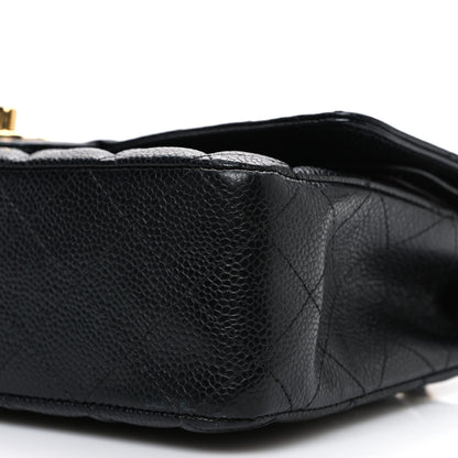 Chanel Caviar Quilted Medium Double Flap Black 10 of 12