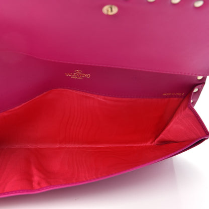 Valentino Garavani Nappa Rockstud Clutch Fuxia 6 of 9