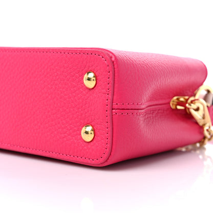Louis Vuitton Taurillon Flower Chain Capucines Mini Rose Pondicherry 8 of 8
