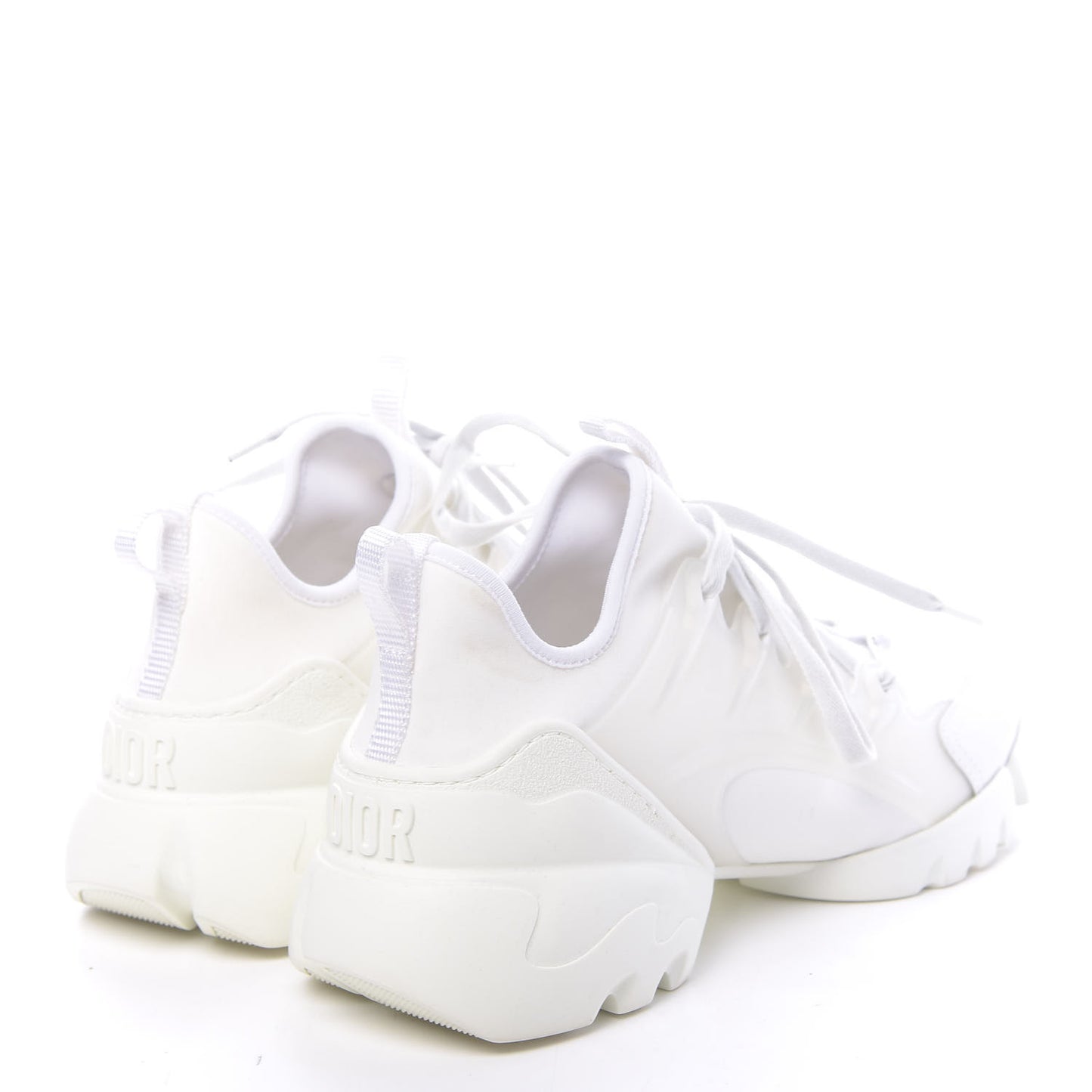 Technical Fabric Rubber Womens D-Connect Sneakers 39 White