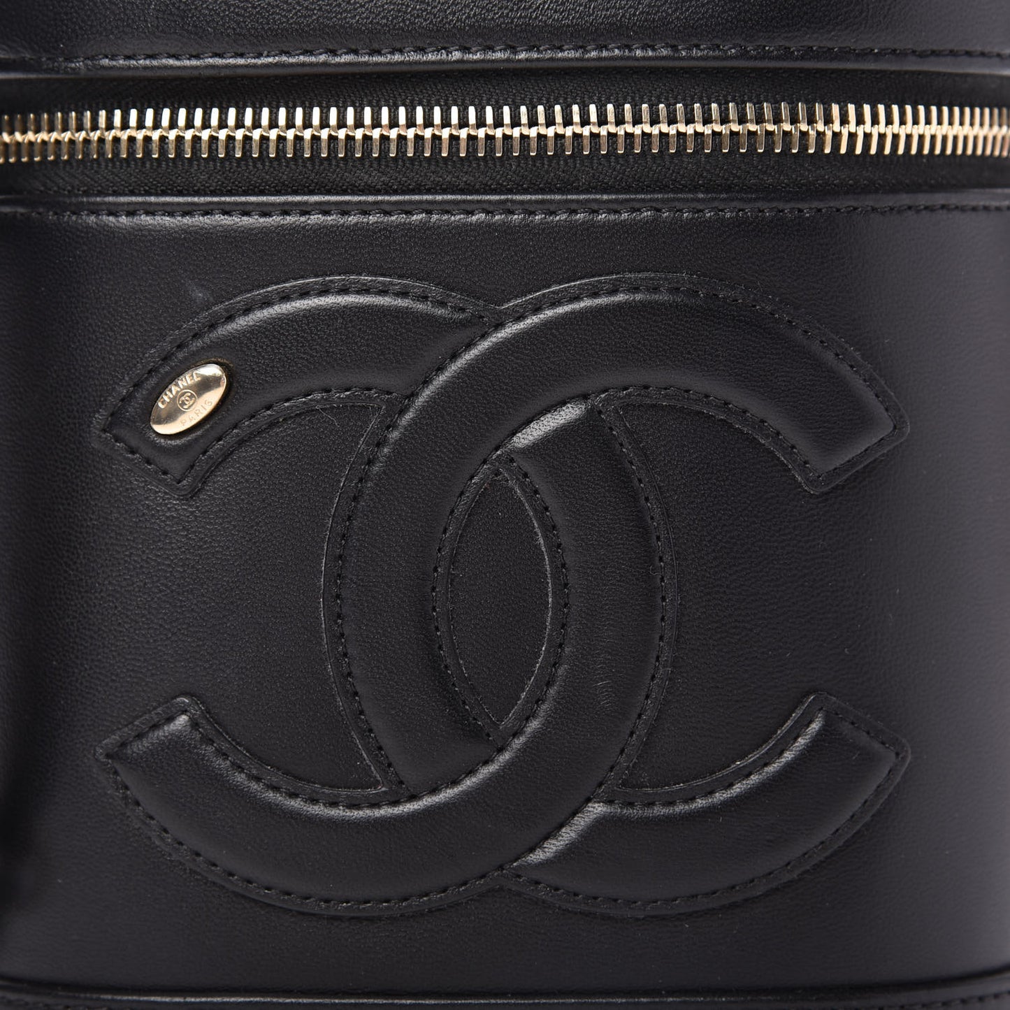 Lambskin Timeless Vanity Cosmetic Case Black
