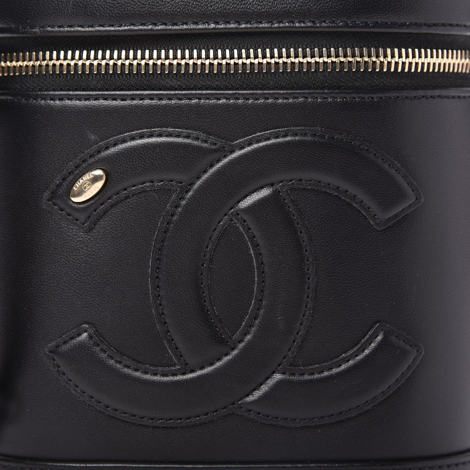 Chanel Lambskin Timeless Vanity Cosmetic Case Black 10 of 10