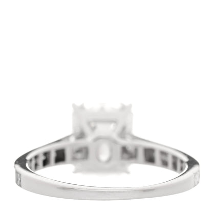 Cartier 18K White Gold Diamond 2.38ct Emerald Cut Diane Engagement Ring 52 6 4 of 7
