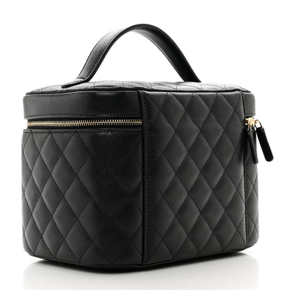 Chanel Caviar Quilted Large Vanity Pouch Black 3 of 7