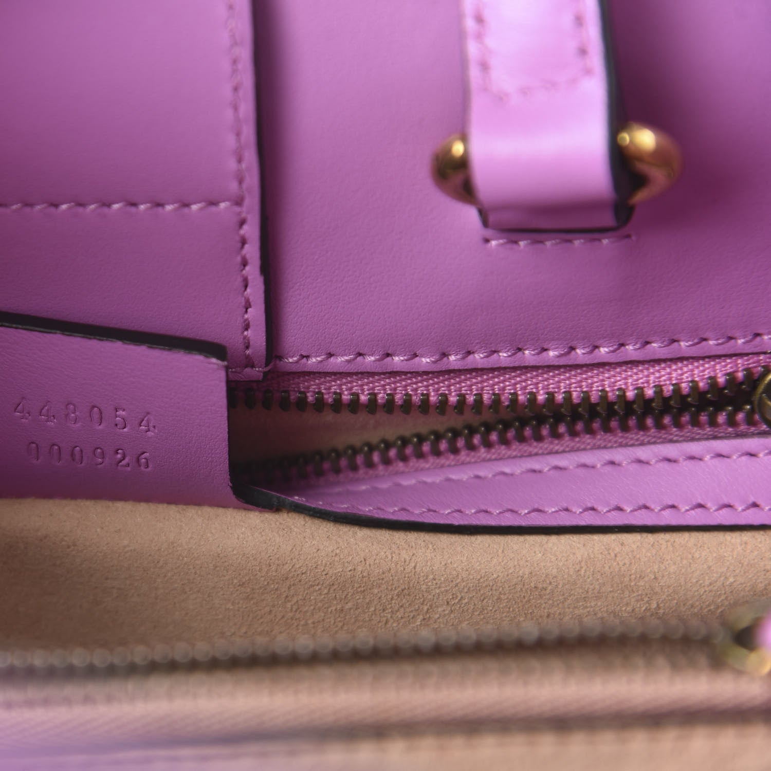 Gucci Calfskin Matelasse Small GG Marmont Tote Candy Mousse 10 of 11