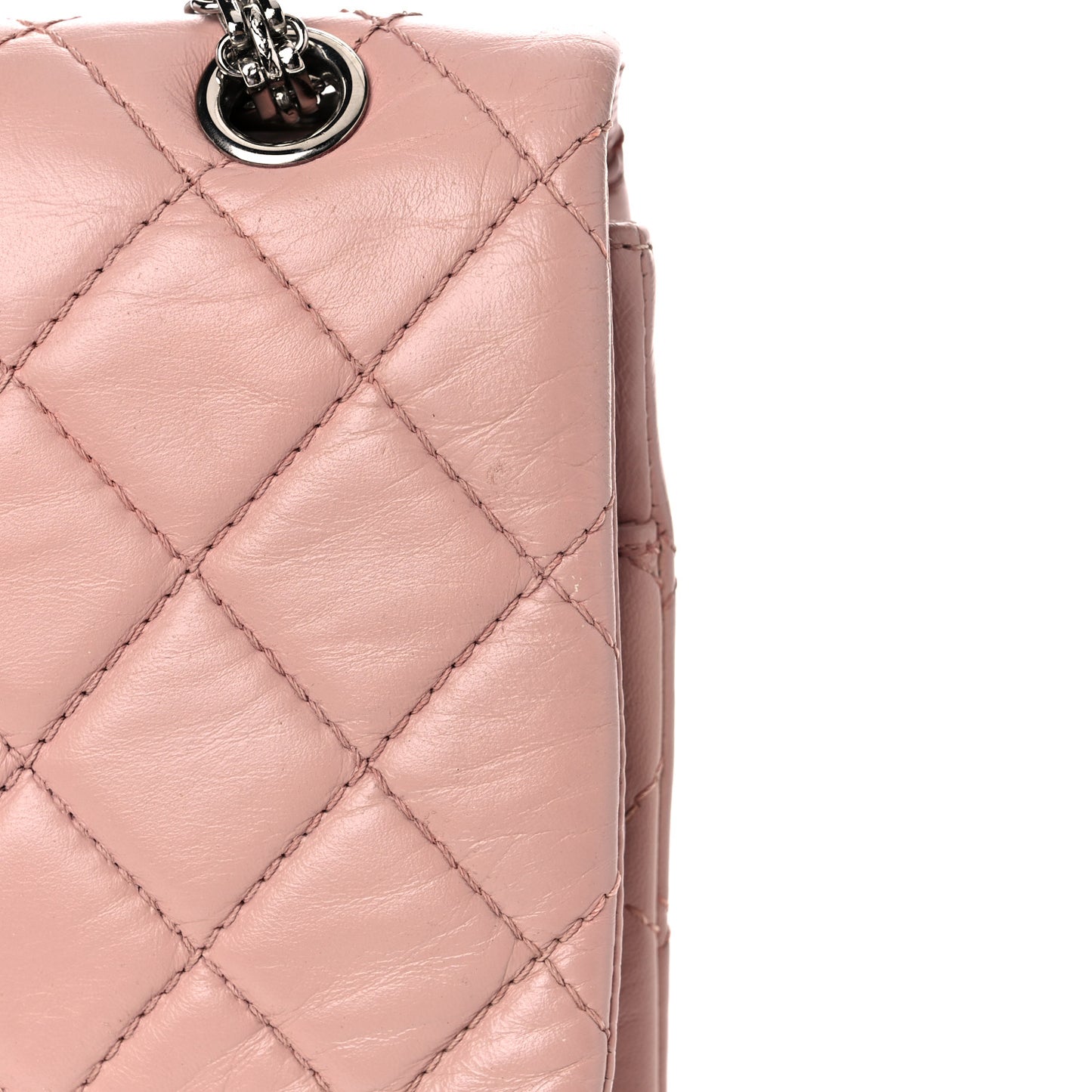 Aged Calfskin Quilted 2.55 Reissue 226 Flap Pink