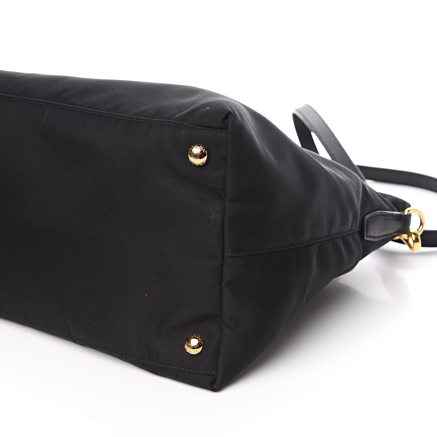 Prada Tessuto Nylon Saffiano Tote Black 9 of 11