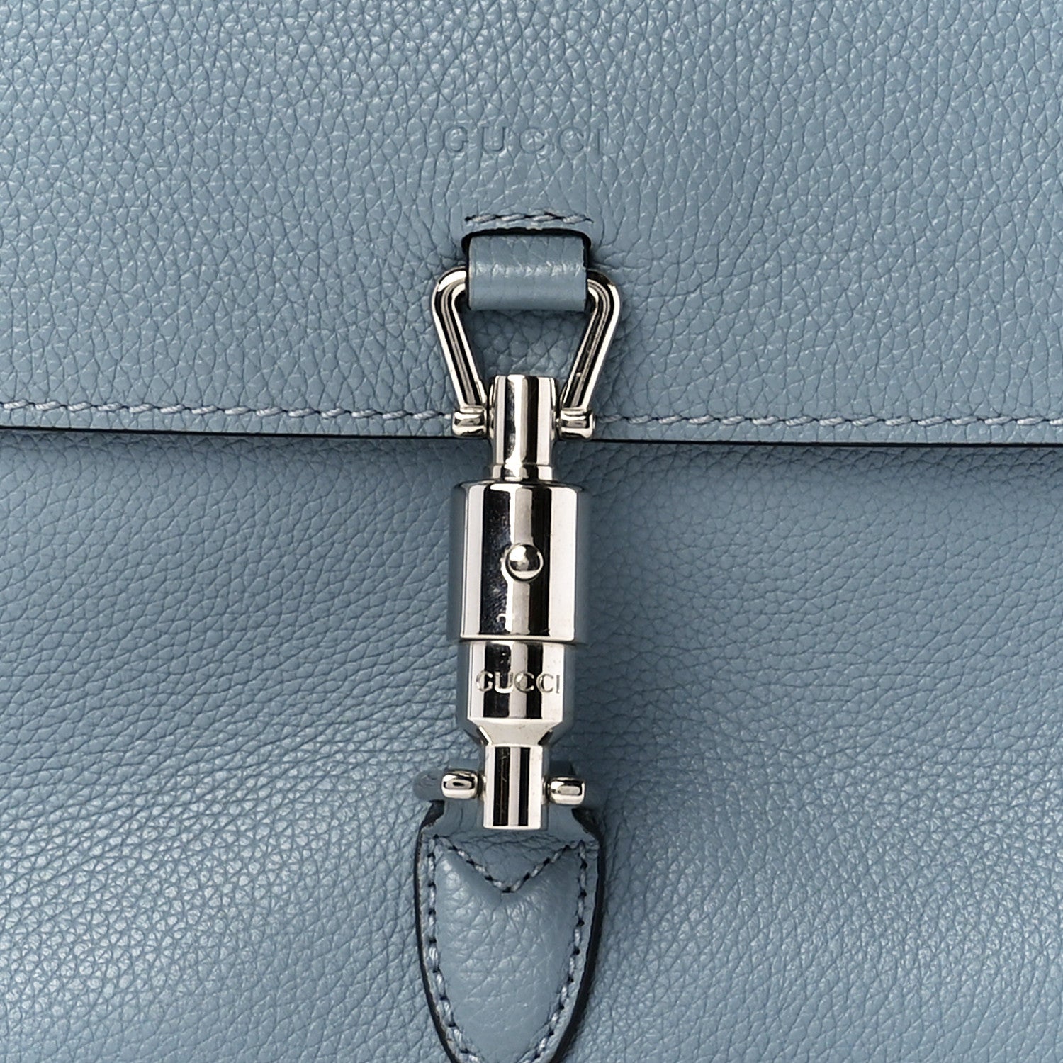 Gucci Soft Calfskin Small Jackie Shoulder Bag Grey 9 of 12