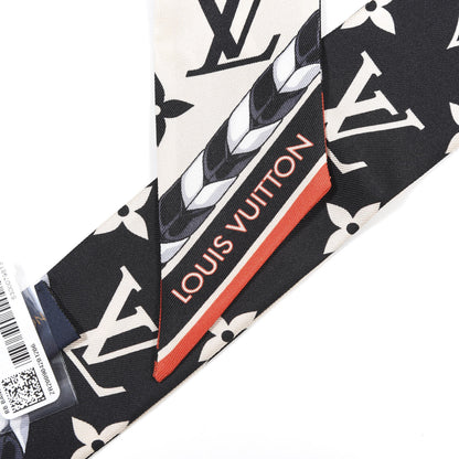 Louis Vuitton Silk Monogram LV Crafty Bi Color BB Bandeau Black Cream 3 of 3