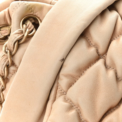 Chanel Lambskin Bubble Quilt Accordion Flap Beige 10 of 11