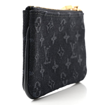 Louis Vuitton Mini Lin Key Pouch Blue 3 of 7