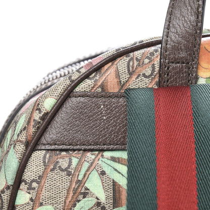 Gucci GG Supreme Monogram Tian Web Small Day Backpack Beige Multicolor New Acero 10 of 17