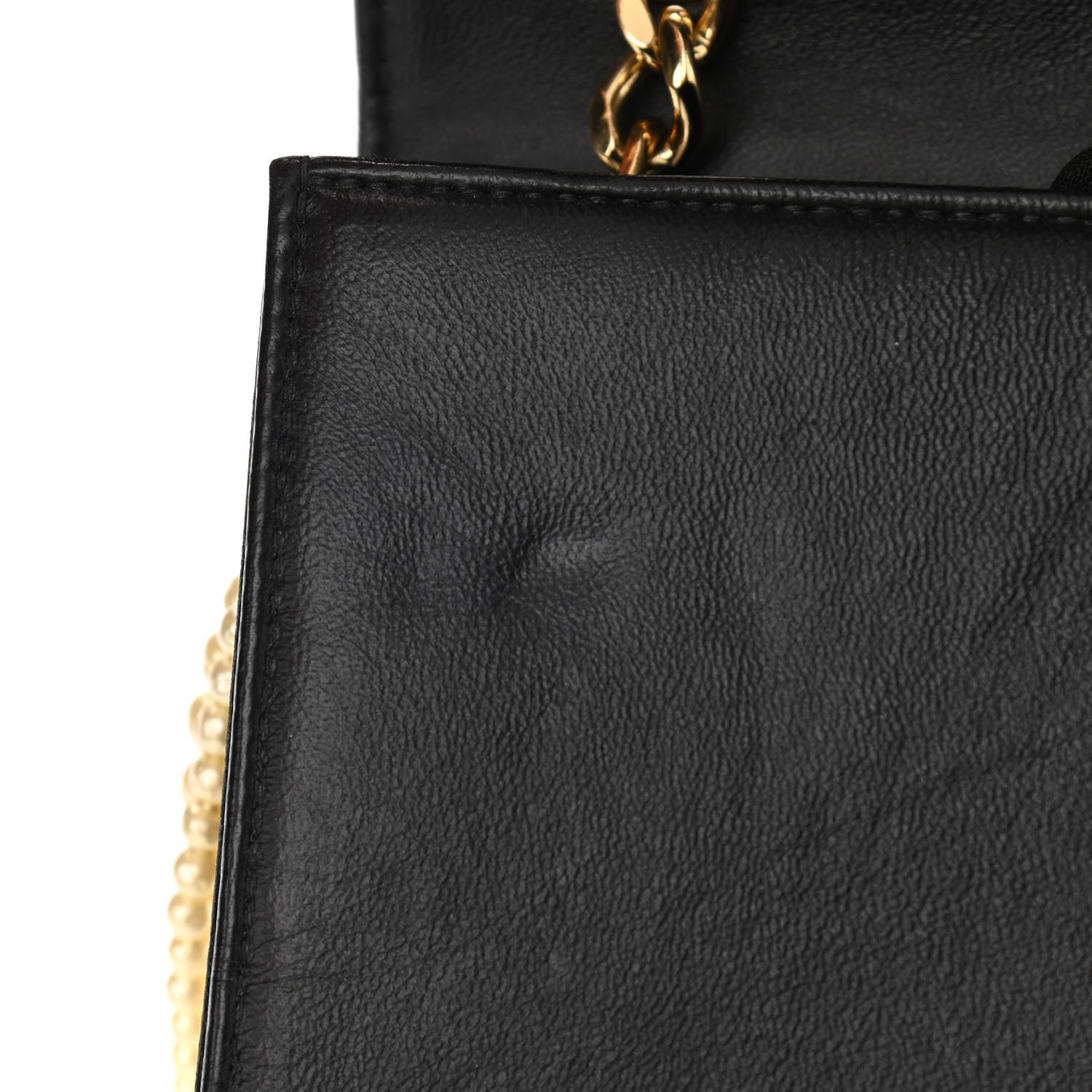 Chanel Tweed Jersey Lambskin Camellia Flap Chocolate Bar Pearl Chain Flap Black Beige 12 of 12