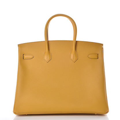 Hermes Epsom Birkin 35 Jaune Ambre 4 of 38