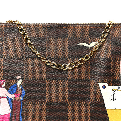 Louis Vuitton Damier Ebene 2016 Christmas Animation Mini Pochette Accessories 7 of 9