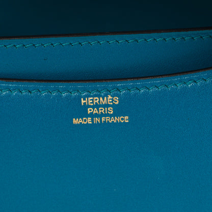 Hermes Tadelakt Constance 18 Bleu Izmir 6 of 10