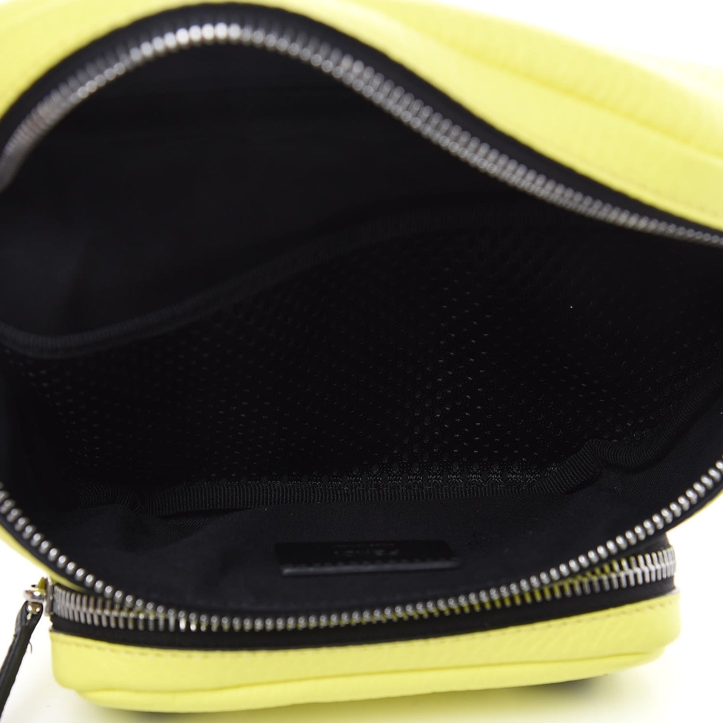 Cuoio Romano Fluo Metal Bug Eyes Pocket Belt Bag Giallo Fluo Black
