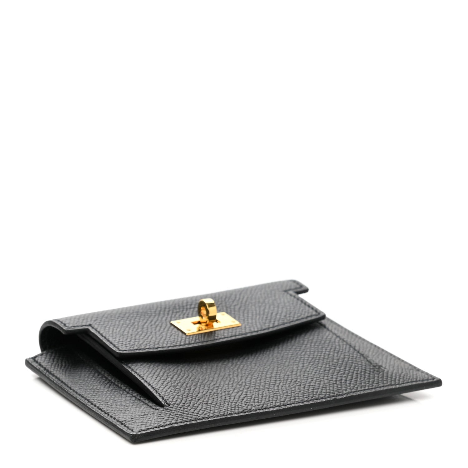 Hermes Epsom Kelly Pocket Compact Wallet Black 4 of 8