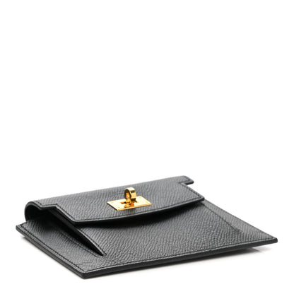Hermes Epsom Kelly Pocket Compact Wallet Black 4 of 8