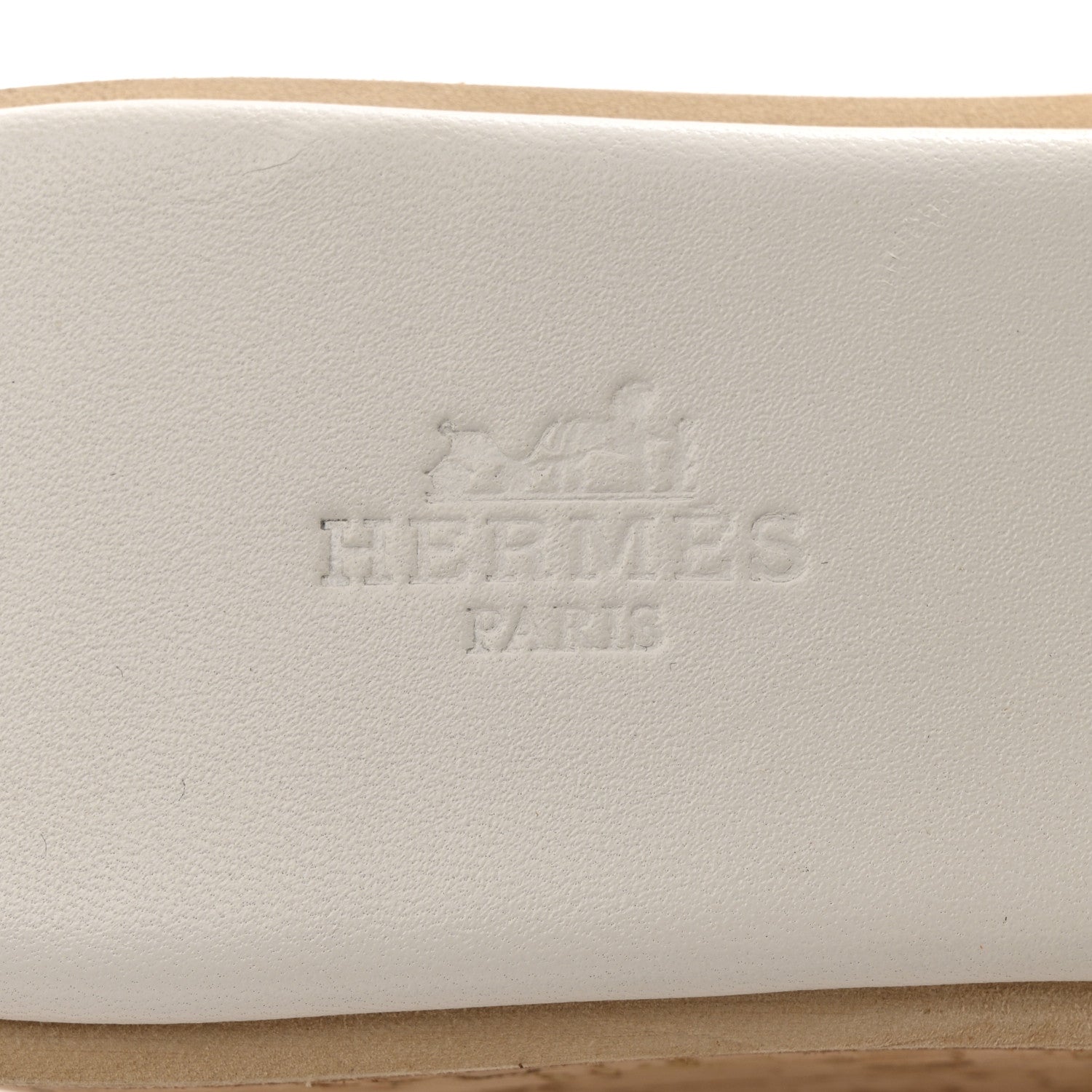 Hermes Calfskin Cork Eze 30 Sandals 37 White 1766366 – FASHIONPHILE